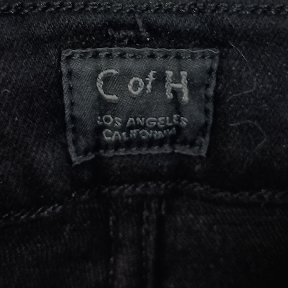 Citizens of Humanity Rocket High Risky Crop Skinny in All Black - Picture 9 of 12